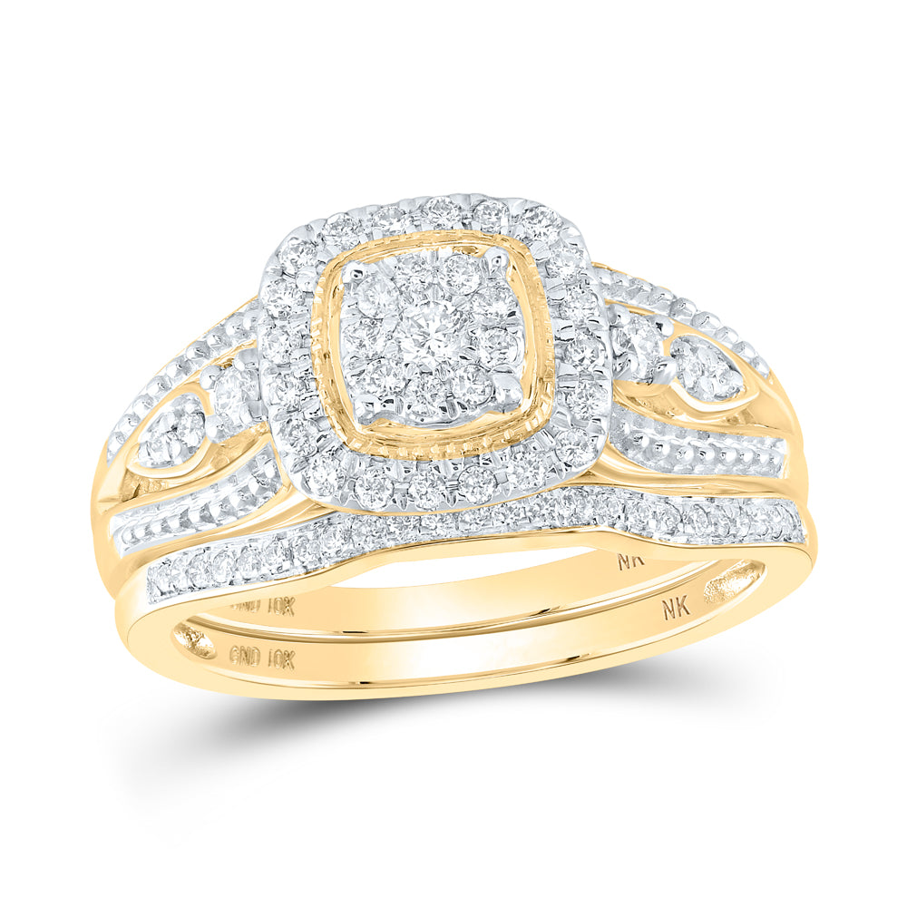 3/8CTW-DIA NK BRIDAL SET