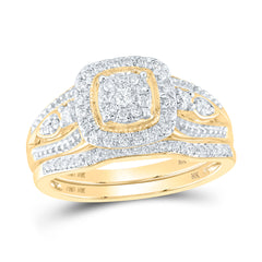 3/8CTW-DIA NK BRIDAL SET