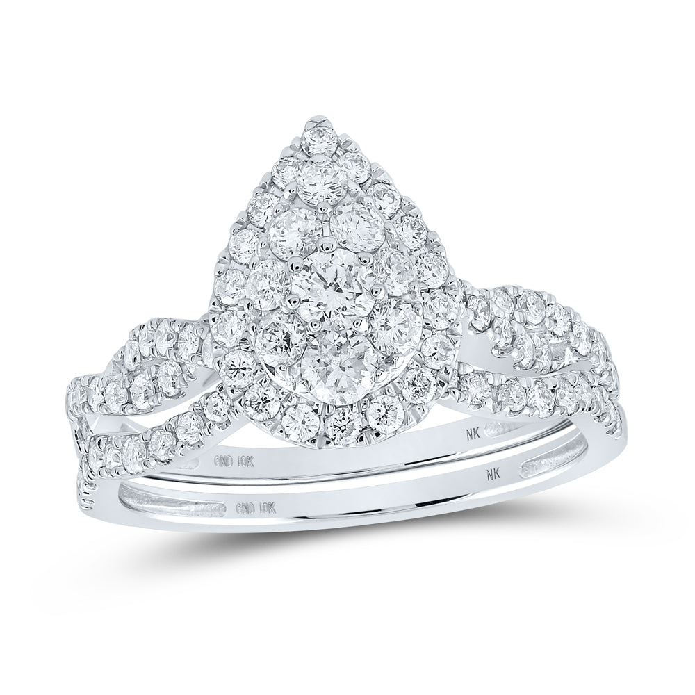 1CTW-DIA NK BRIDAL SET