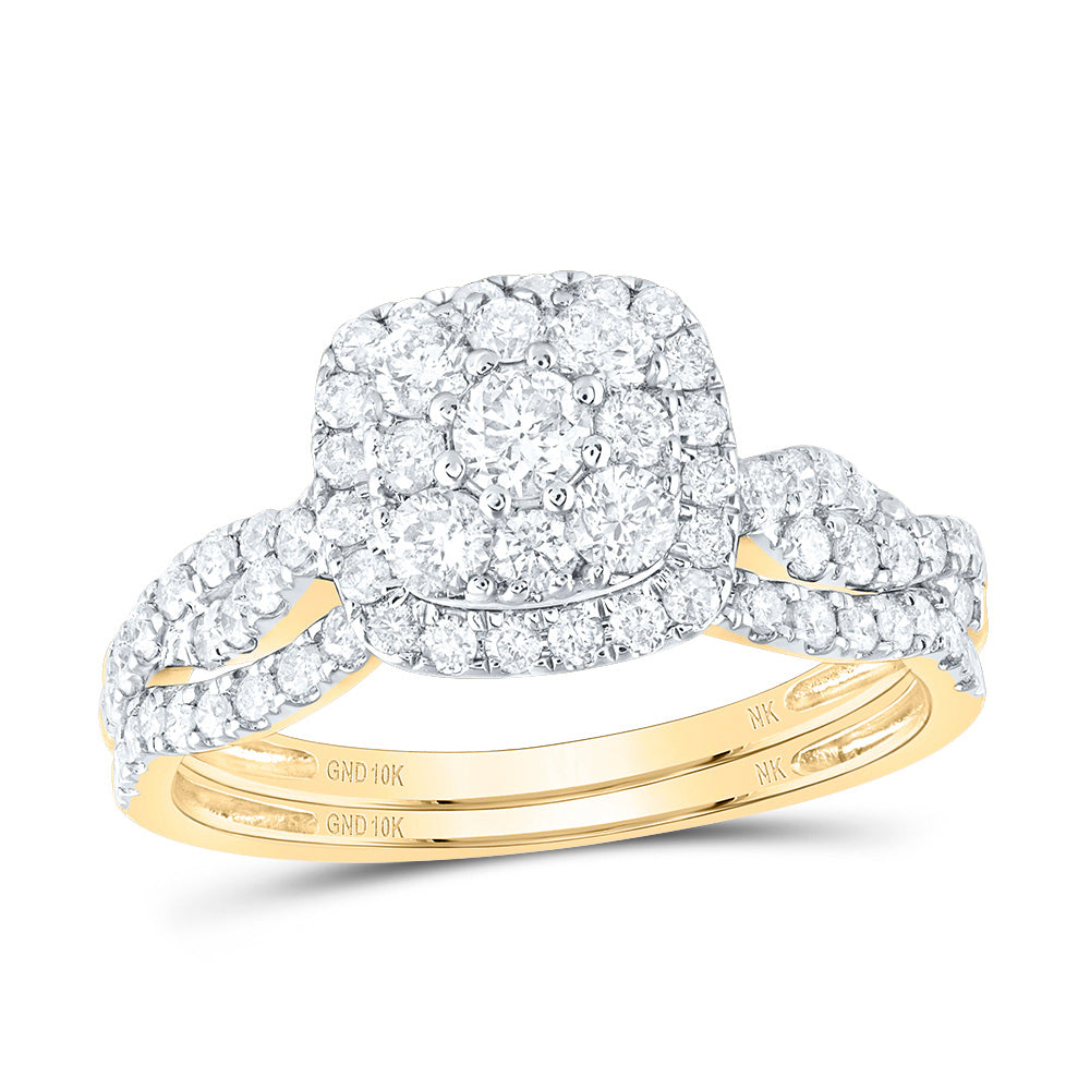 1CTW-DIA NK BRIDAL SET