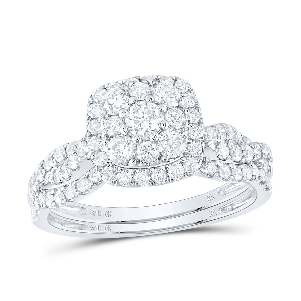 1CTW-DIA NK BRIDAL SET