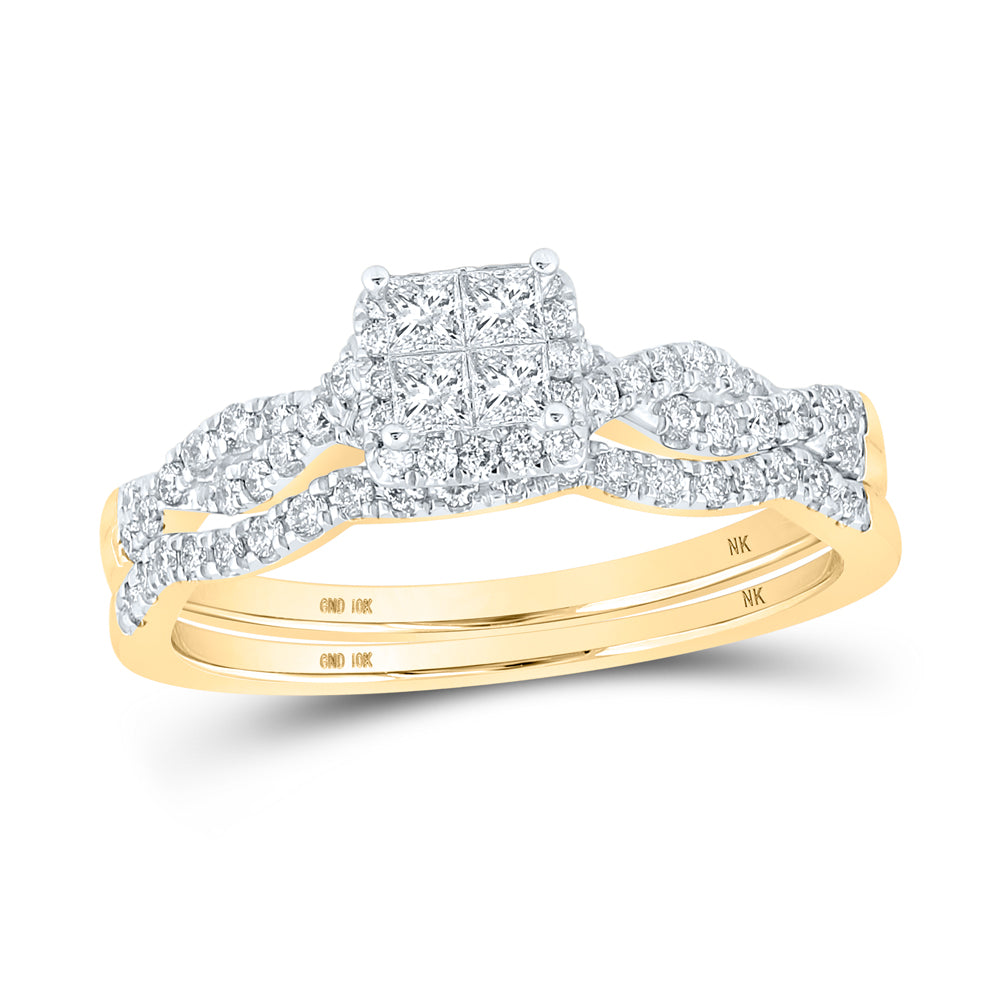 1/2CTW-DIA NK TESSERA BRIDAL SET