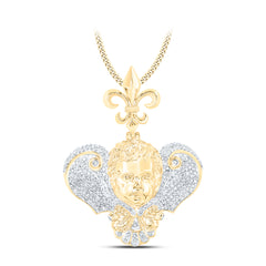 1 1/3CTW-DIA NK MENS CHARM