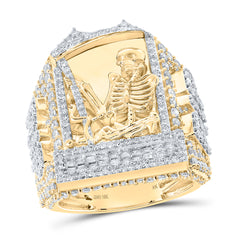 4CTW-DIA NK MENS RING