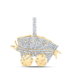 2 1/2CTW-DIA NK MENS CHARM