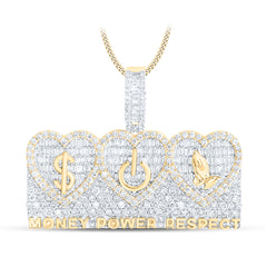 3 3/8CTW-DIA NK MONEY POWER RESCPECT MENS CHARM