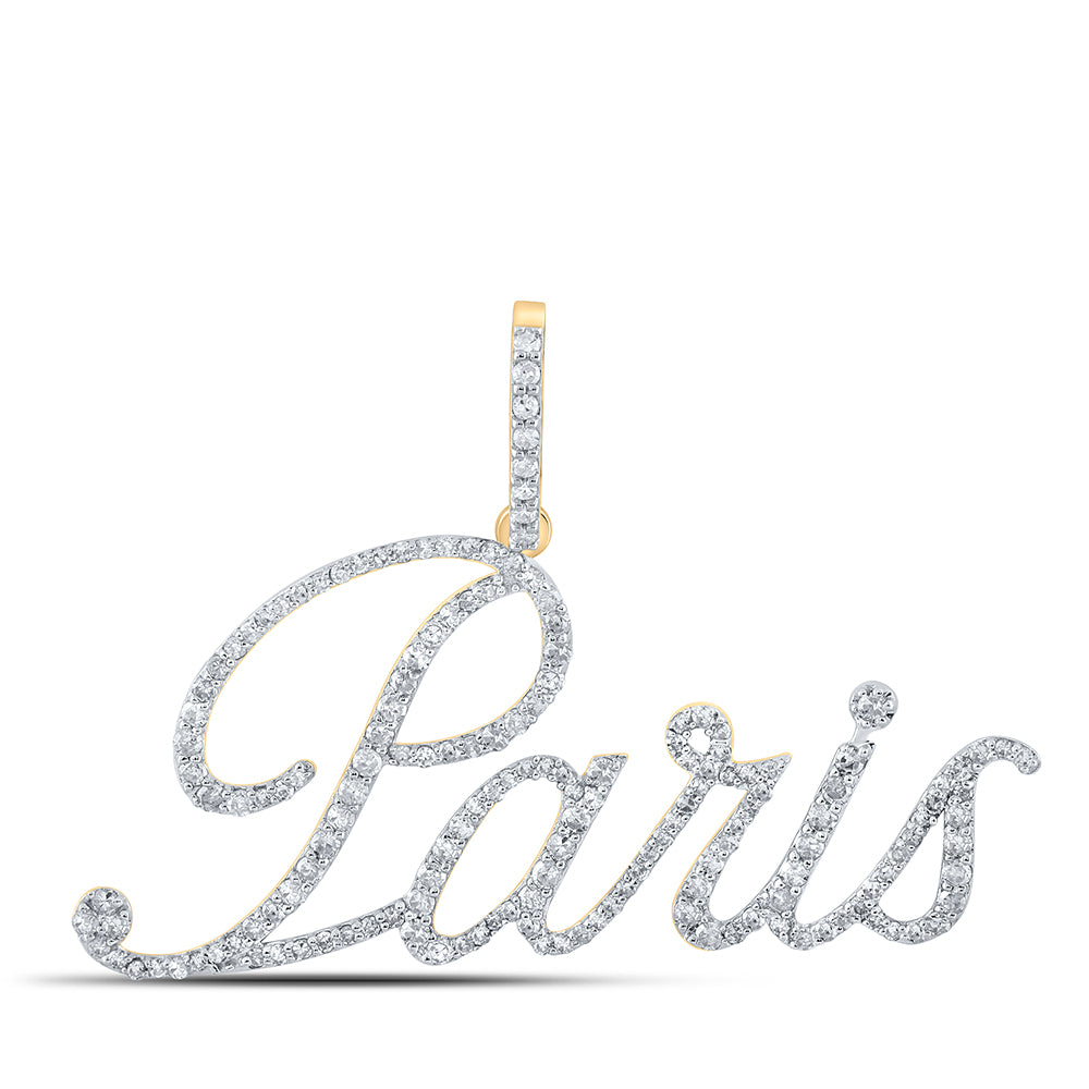 3/4CTW-DIA P1 "Paris" INITIAL PENDANT