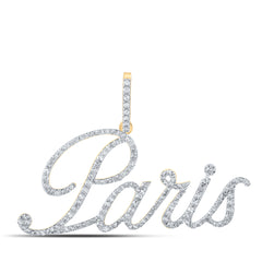 3/4CTW-DIA P1 "Paris" INITIAL PENDANT