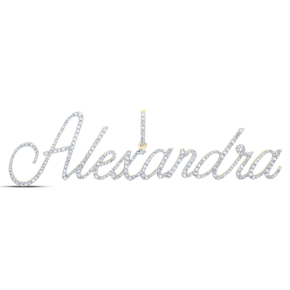 1 1/3CTW-DIA P1 "Alexandra" INITIAL PENDANT