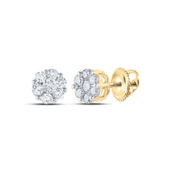 1/2CT-DIA NKP FLOWER EARRING