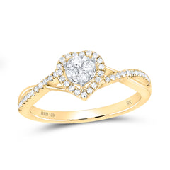 1/3CTW-DIA NK HEART RING