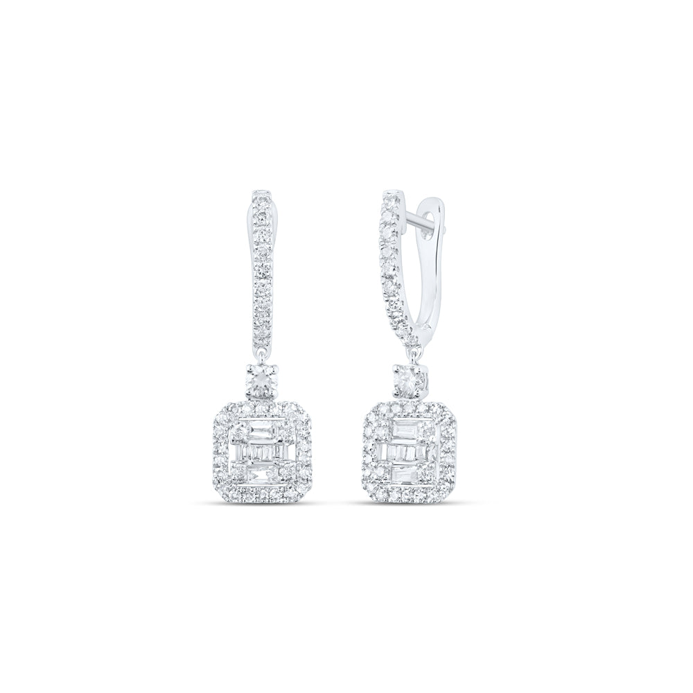 7/8CTW-DIA NK DANGLING EARRING