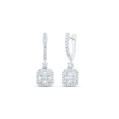 7/8CTW-DIA NK DANGLING EARRING