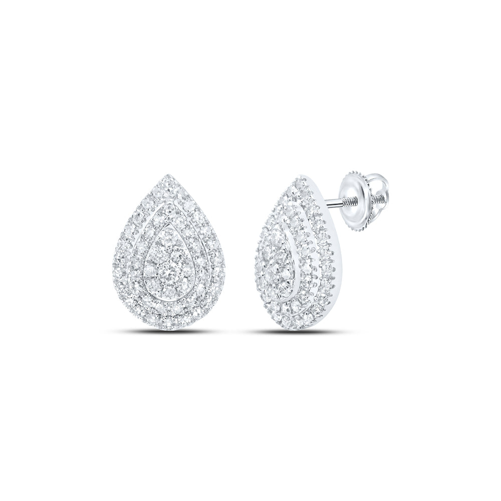 3/4CTW-DIA NK FASHION PEAR EARRING