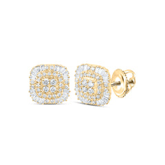 3/8CTW-DIA NK FASHION CUSHION EARRING