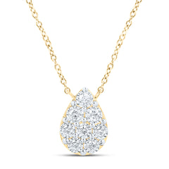 1/6CTW-DIA NK NECKLACE (18 INCH)
