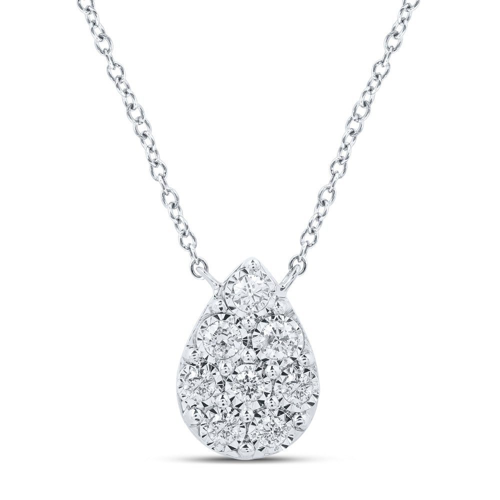 1/6CTW-DIA NK NECKLACE (18 INCH)