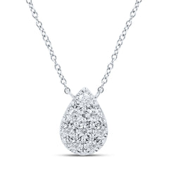 1/6CTW-DIA NK NECKLACE (18 INCH)