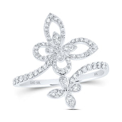 1/3CTW-DIA NK BUTTERFLY RING