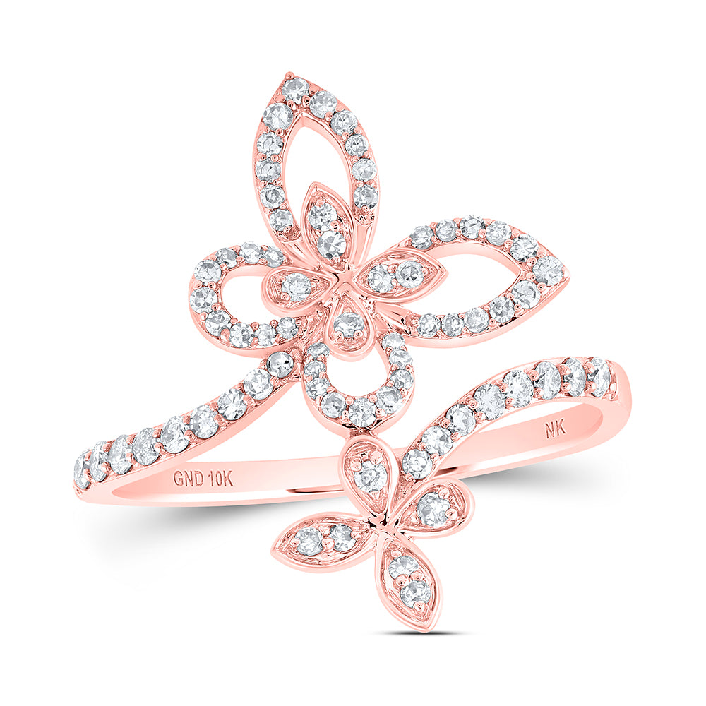 1/3CTW-DIA NK BUTTERFLY RING