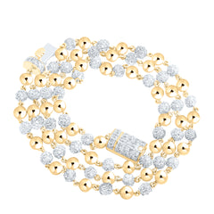5 1/2CTW-DIA NK (4 MM) BALL MENS CHAIN (18 INCH)