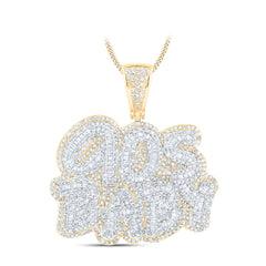 3 3/8CTW-DIA NK 90S BABY MENS CHARM