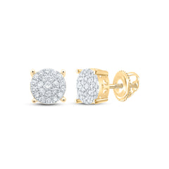 3/4CT-DIA P1 ROUND EARRING