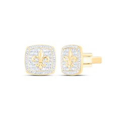 1 1/4CTW-DIA NK CUSHION CUFF LINK