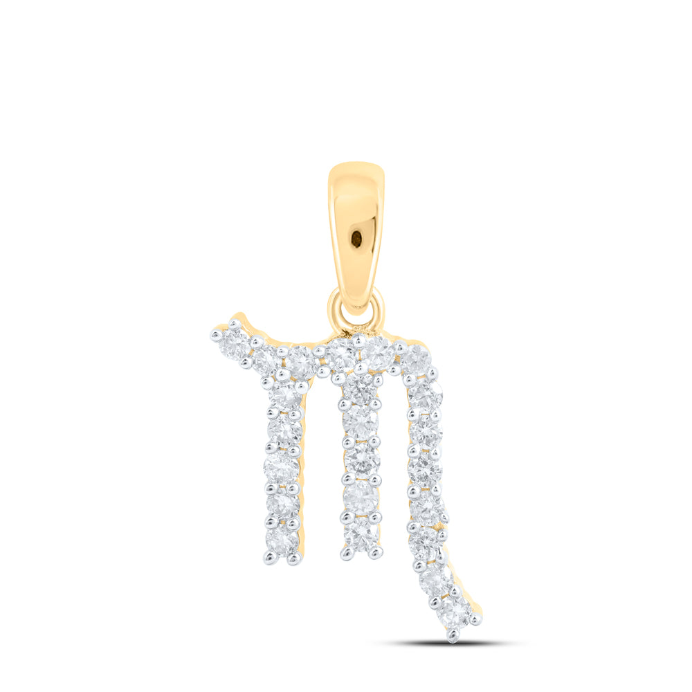 1/4CTW-DIA NK ZODIAC SIGN OF SCORPIO PENDANT