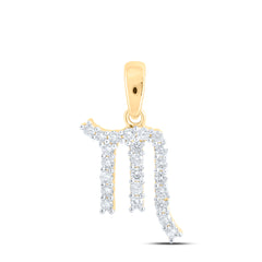 1/4CTW-DIA NK ZODIAC SIGN OF SCORPIO PENDANT