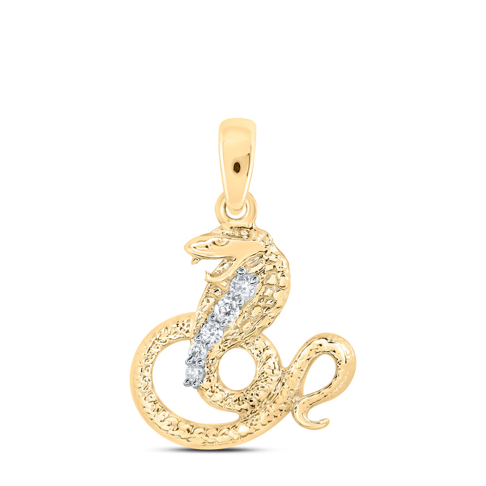 1/12CTW-DIA NK ZODIAC SIGN PENDANT