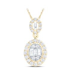 5/8CTW-DIA ANA M FASHION OVAL PENDANT