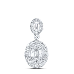 5/8CTW-DIA ANA M FASHION OVAL PENDANT