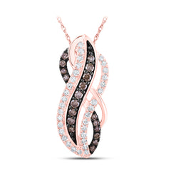 1/3CTW-DIA COGNAC PENDANT