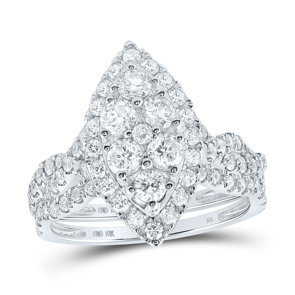 1 1/2CTW-DIA NK BRIDAL SET