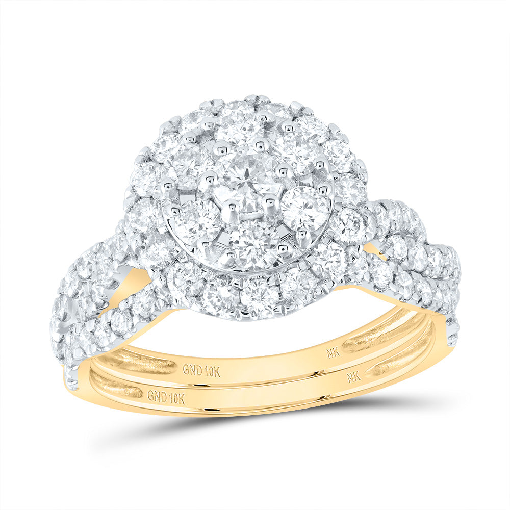 1 1/2CTW-DIA NK BRIDAL SET
