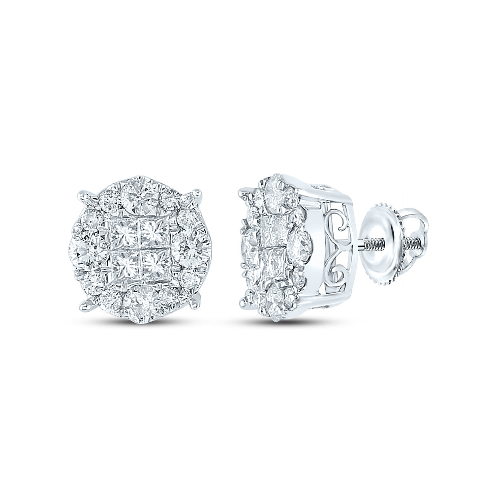 2CTW-DIA NKE SOLEIL ROUND EARRINGS