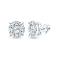 2CTW-DIA NKE SOLEIL ROUND EARRINGS
