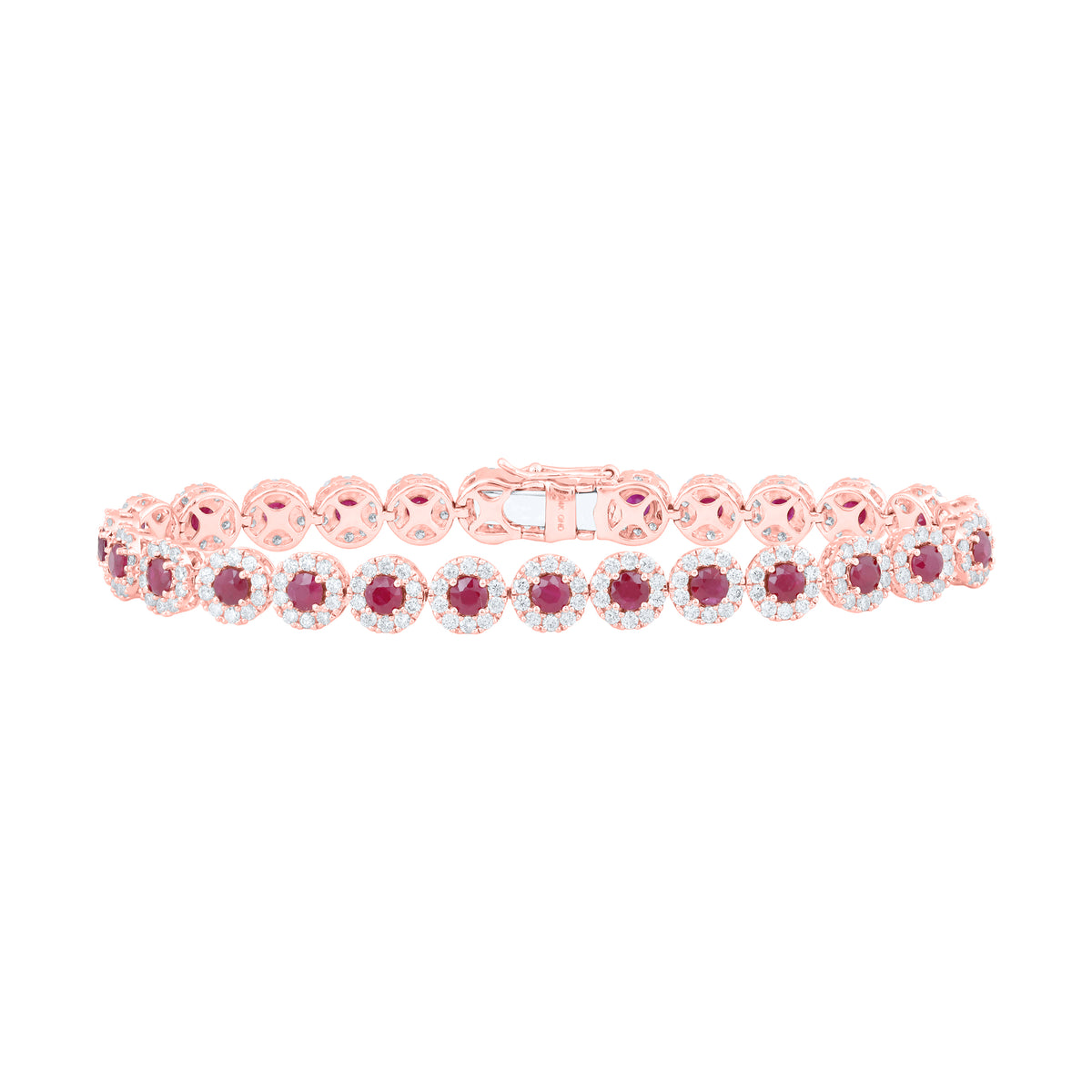 3CTW-DIA ANA M 3.1 MM-RUBY BRACELET(7 INCH)