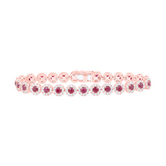 3CTW-DIA ANA M 3.1 MM-RUBY BRACELET(7 INCH)