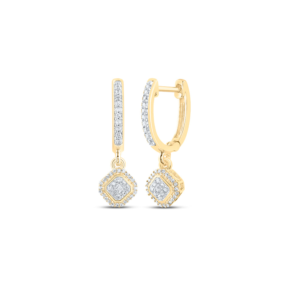 1/4CTW-DIA NK DANGLING EARRING