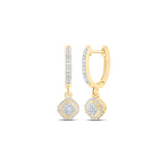 1/4CTW-DIA NK DANGLING EARRING