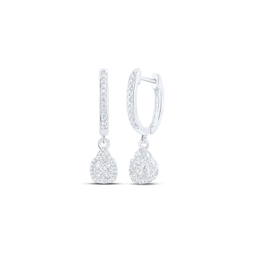 1/4CTW-DIA NK DANGLING EARRING