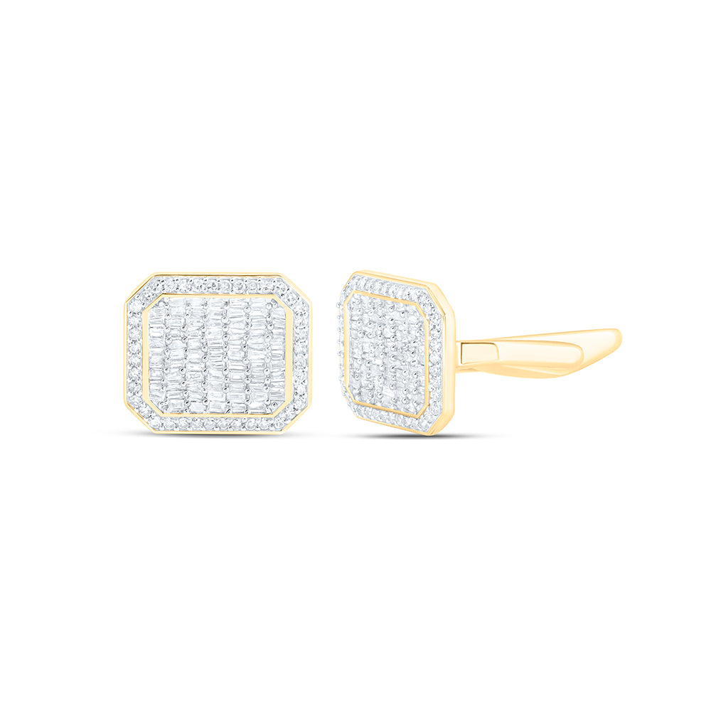 1 1/4CTW-DIA NK CUFF LINK