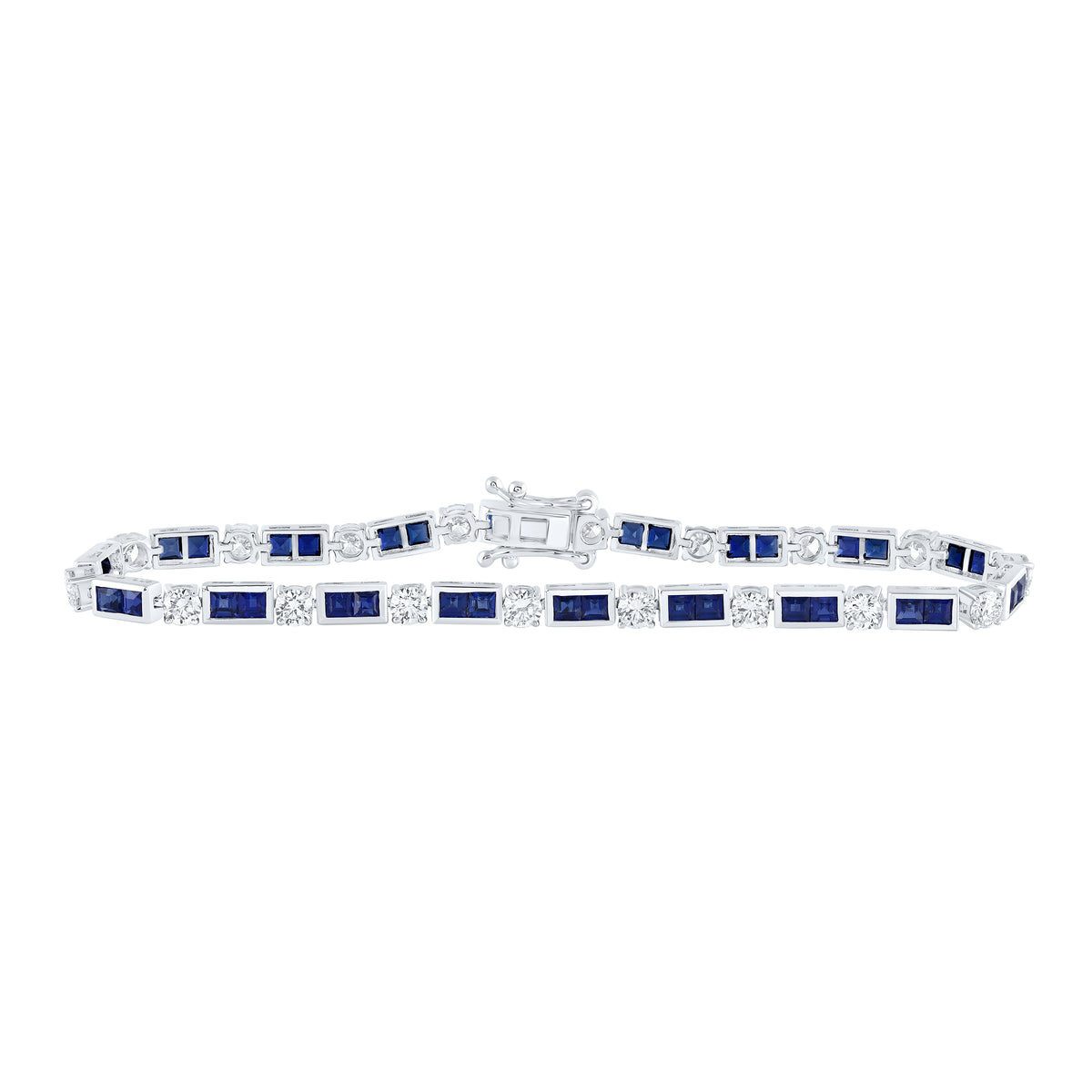 2 5/8CTW-DIA NKE 4 5/8CTW-SAPP BRACELET (7 INCH)