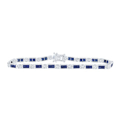 2 5/8CTW-DIA NKE 4 5/8CTW-SAPP BRACELET (7 INCH)