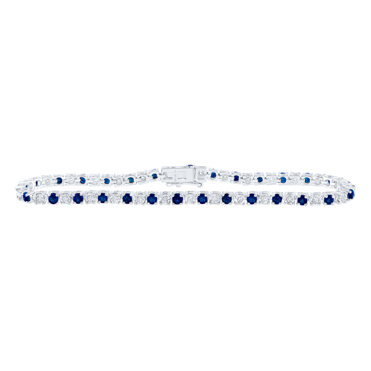1/2CTW-DIA NK 2 3/4CTW-SAPP BRACELET