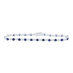 1 1/2CTW-DIA NKE 2 7/8CTW-SAPP BRACELET (7 INCH)