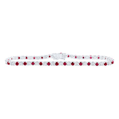 1/2CTW-DIA NK 2 1/2CTW-RUBY BRACELET
