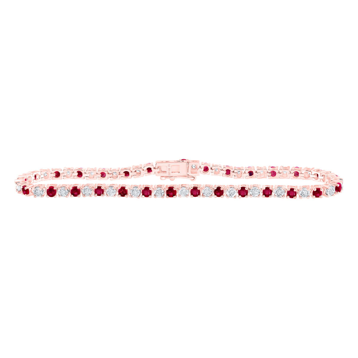 1/2CTW-DIA NK 2 1/2CTW-RUBY BRACELET